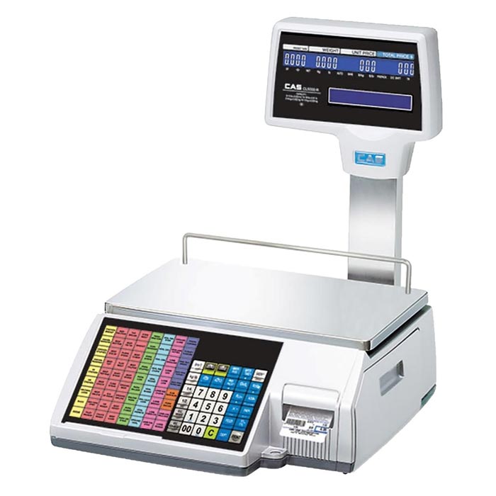 CAS Scale CL-5500 60lb Capacity with Pole Display - Wireless Networking